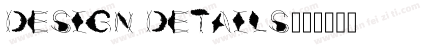 DESIGN DETAILS字体转换